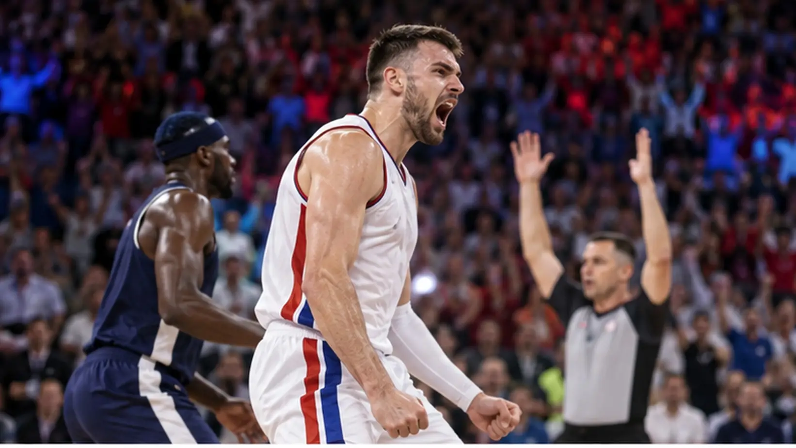 Košarkaš Crvene zvezde slavi važan pogodak